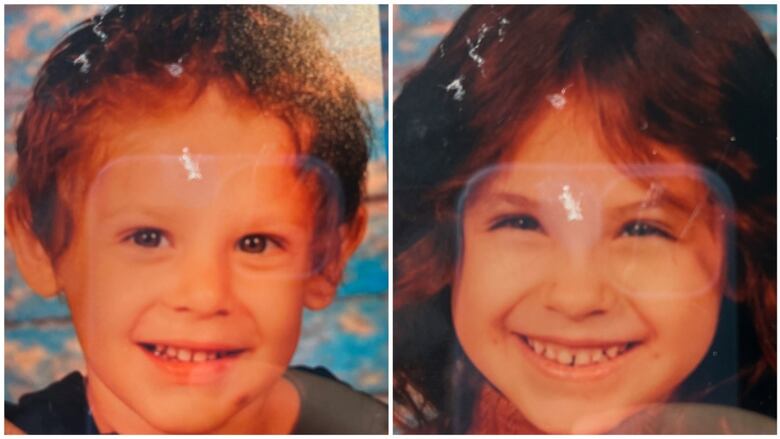 Two children are shown successful  abstracted  photographs.