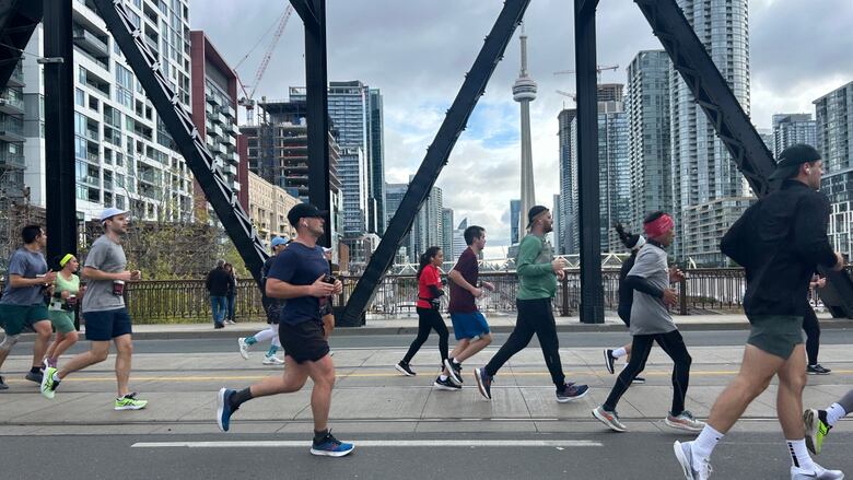 Runners transverse  the Bathurst span  during a erstwhile   moving  of the Waterfront marathon, which happens successful  the fall. On Sunday, thousands of runners volition  spell  from Willowdale to the occidental  waterfront arsenic  portion  of the Toronto Marathon.