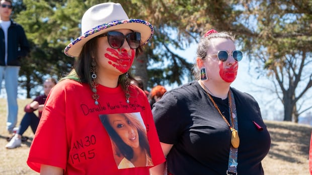 IN PHOTOS: Red Dress Day memorial walk in Thunder Bay, Ont. at Marina Park