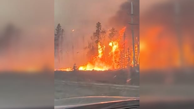 Gusting winds worsen wildfire near The Pas, creating 'really big beast' and forcing more evacuations