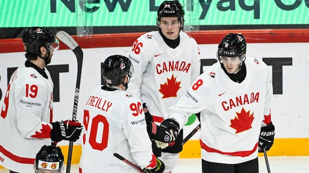 Canada downs Slovenia 4-0 to open world men's hockey championship event