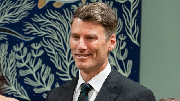 Gregor Robertson poses for a photo at Rideau Hall in Ottawa on May 13, 2025.