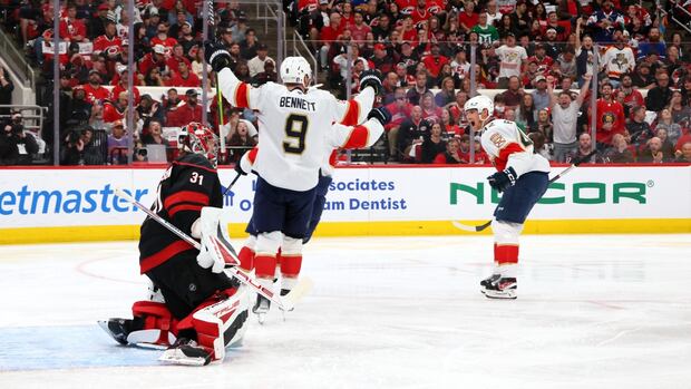 Hurricanes suffer 14th straight loss in a conference final as Panthers take 2-0 series lead
