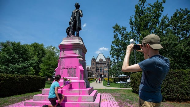 Sir John A. Macdonald statue at Queen's Park to be uncovered after 5 years | CBC News