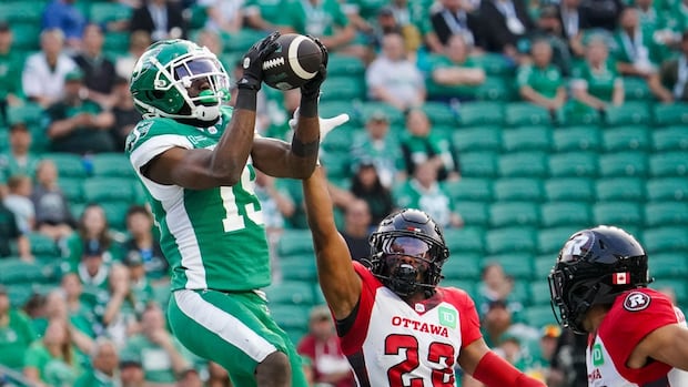 Roughriders hold off Redblacks 31-26 in CFL season opener