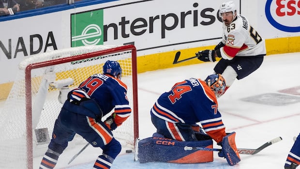 Panthers beat Oilers 5-4 in double OT, tying Stanley Cup final series