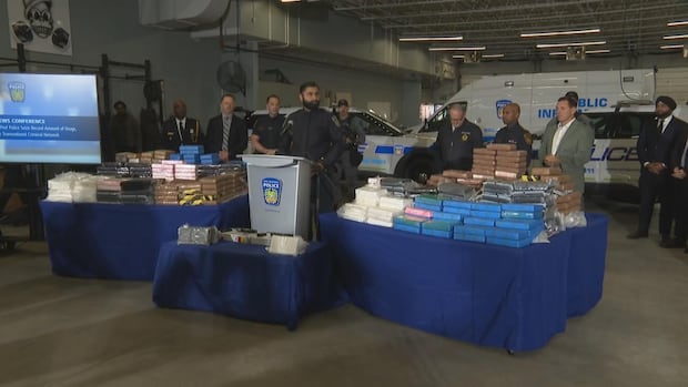 Peel police bust trucks carrying some $50M worth of cocaine into GTA | CBC News