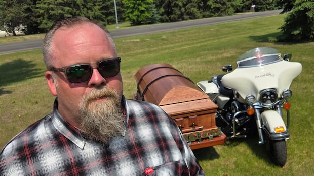 Motorcycle hearse business brings biker community together, says owner