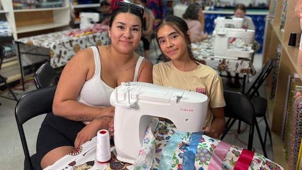 Fort Qu'Appelle, Sask., class teaches kids to sew by making ribbon skirts