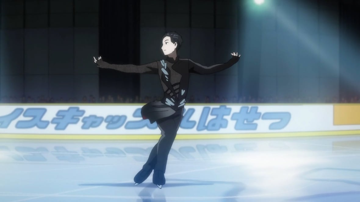 A scene from Yuri on Ice.