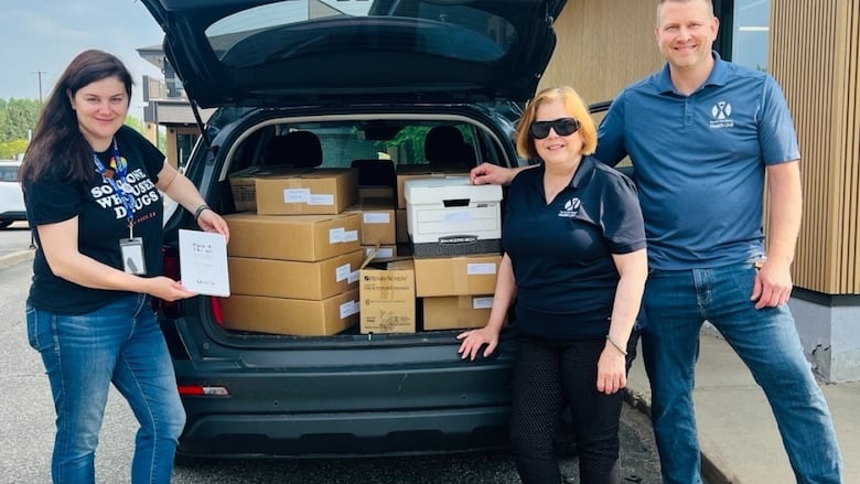 A car full of books