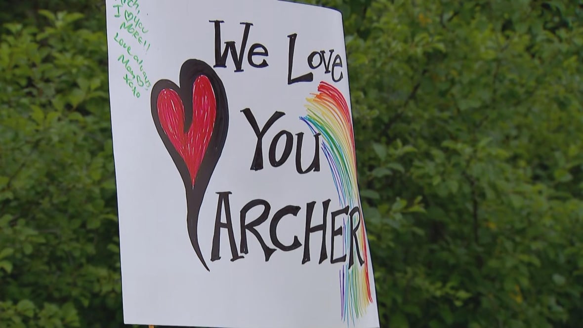 roadside memorial for Archer Lowe