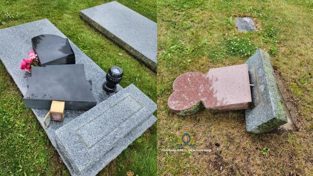 Prince George RCMP investigate $25,000 in damage to cemetery headstones