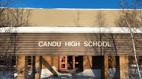 The Candu School in Uranium City is now empty