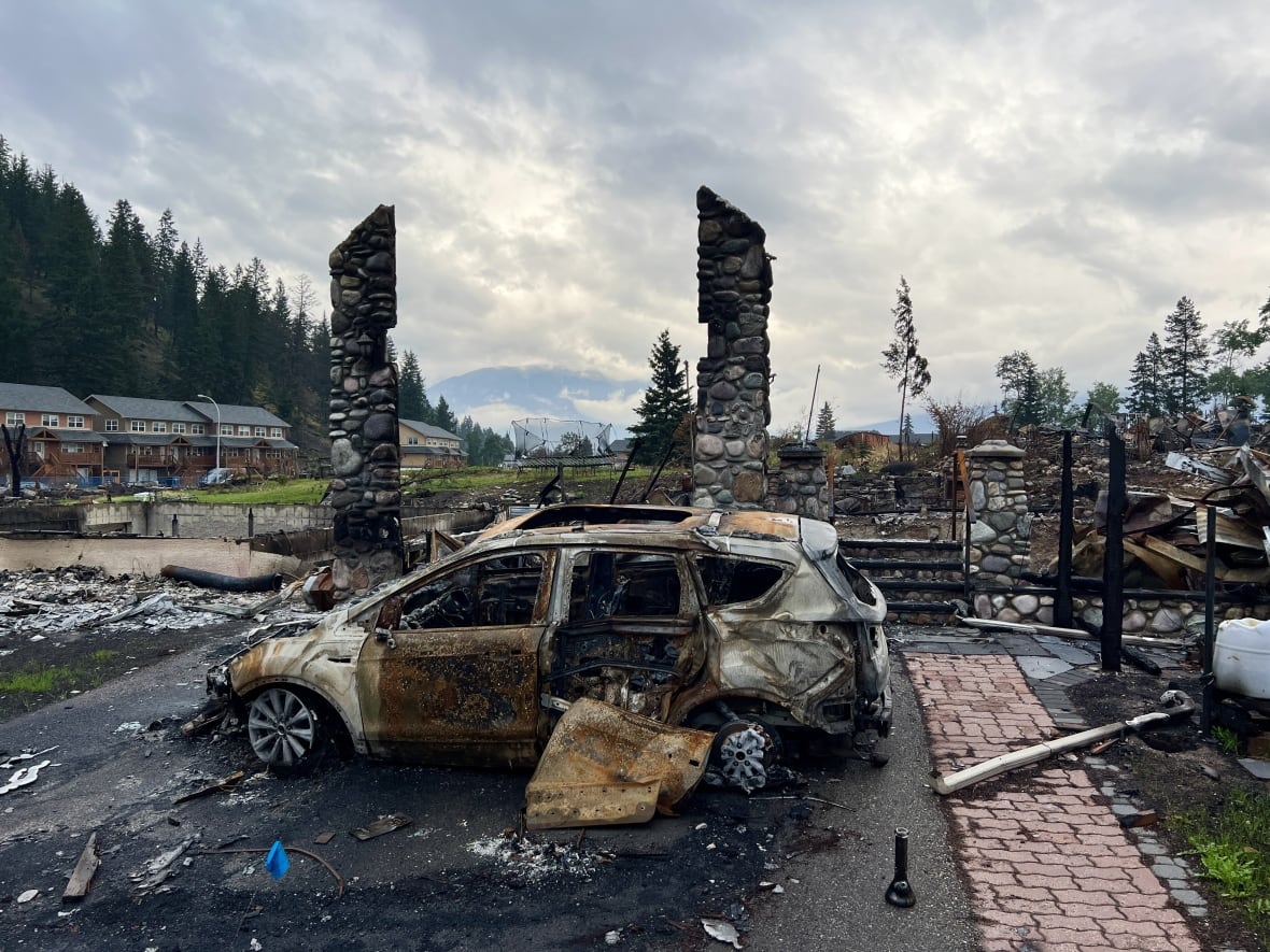 Burned car