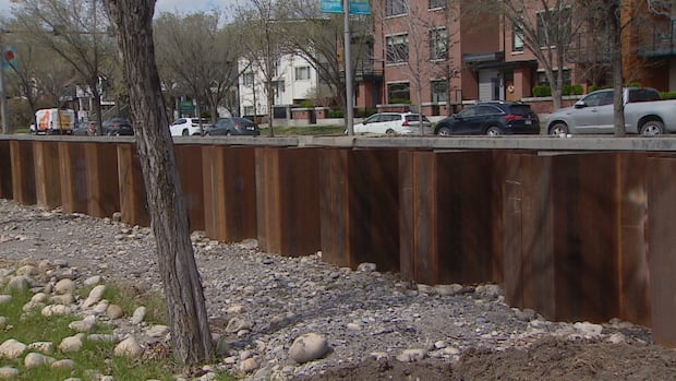 Partially built Sunnyside flood barrier expected to be completed by spring 2026