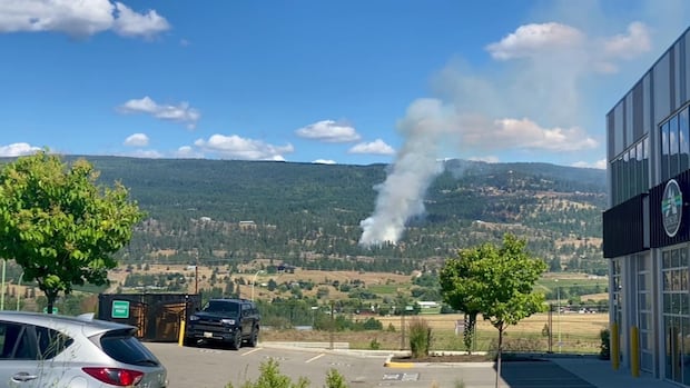 Wildfire burning near Kelowna airport prompts tactical evacuations