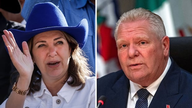 Danielle Smith and Doug Ford to sign agreements in Calgary today | CBC News