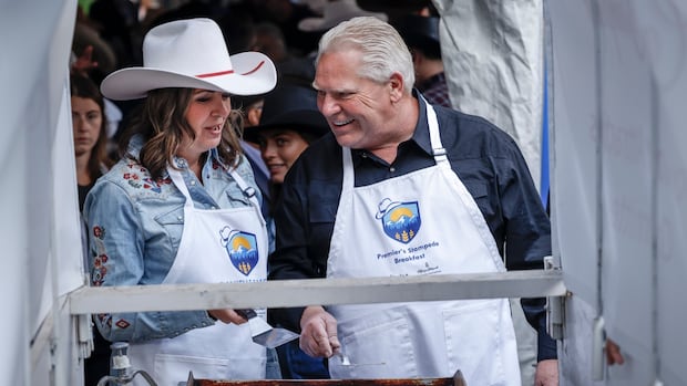 Danielle Smith and Doug Ford to sign agreements in Calgary today