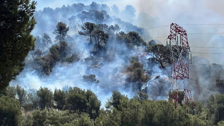 Marseille wildfire grounds all flights, forces hundreds of home evacuations