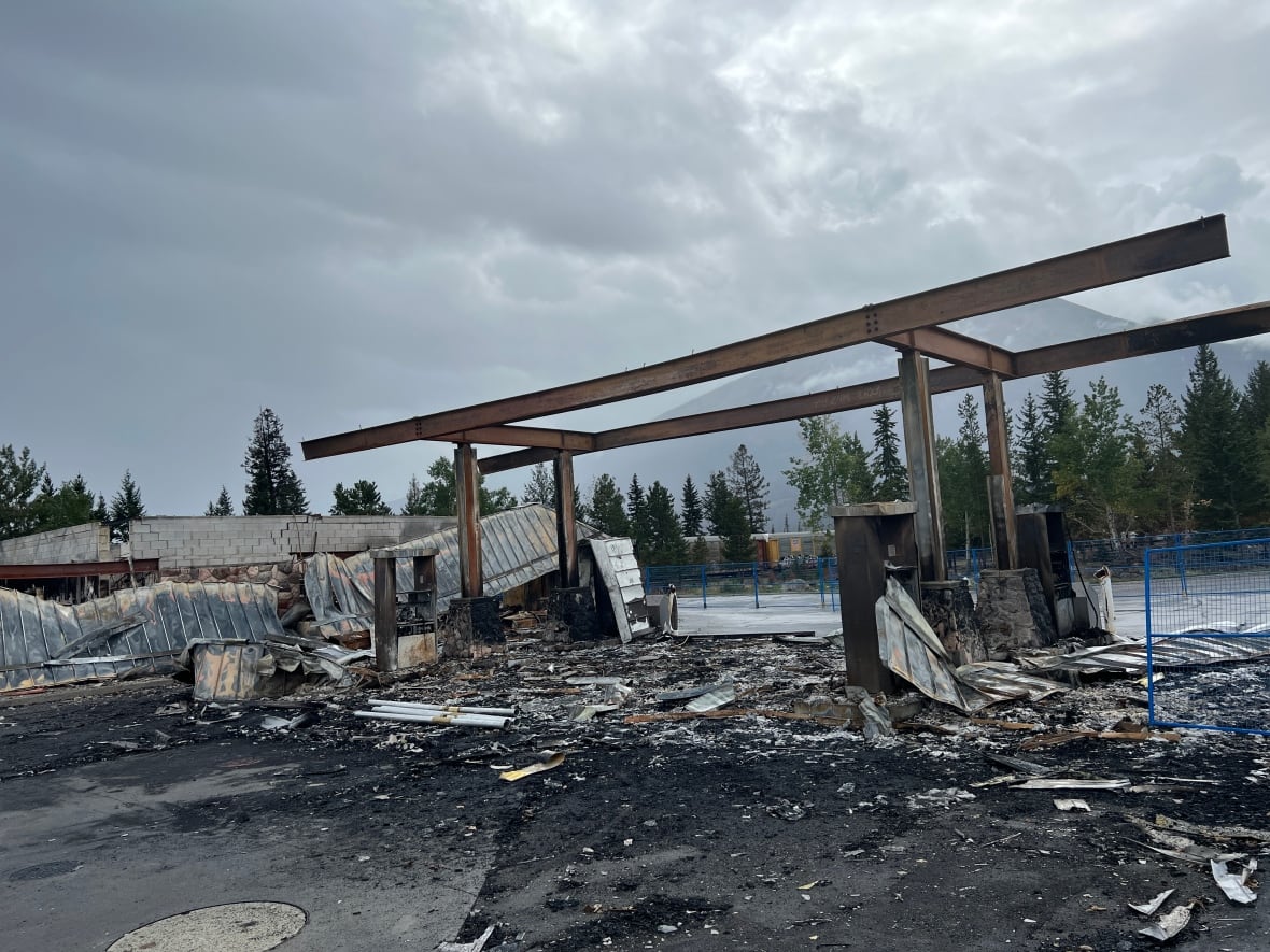 burnt buildings 