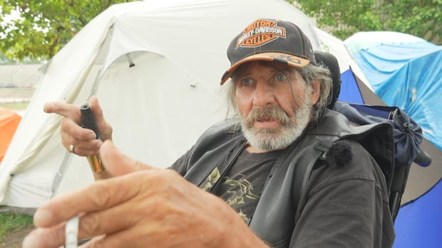 Inside Chatham's encampment, confused people ask where they can go before Monday eviction
