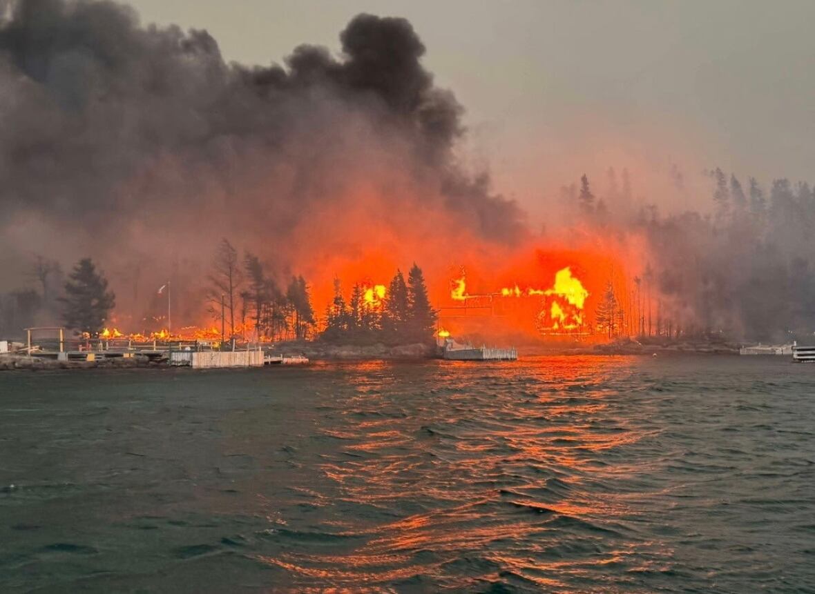 A presumption    from the h2o  of a compartment  and trees connected  fire.