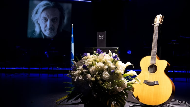 guitar on a stage