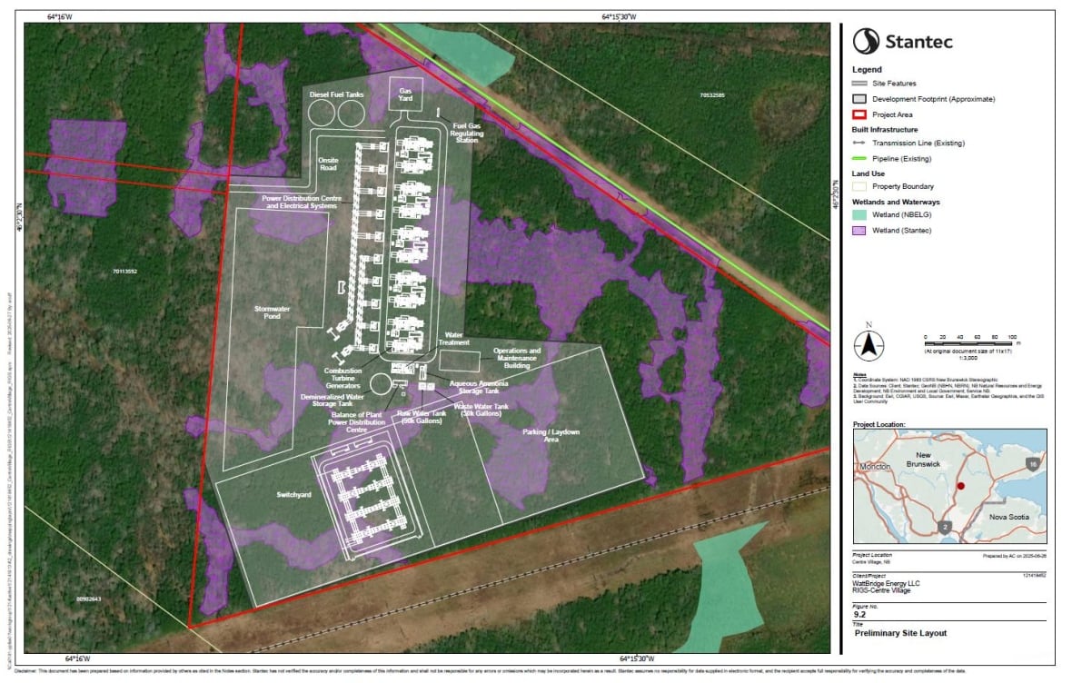 Diagram of natural gas plant.