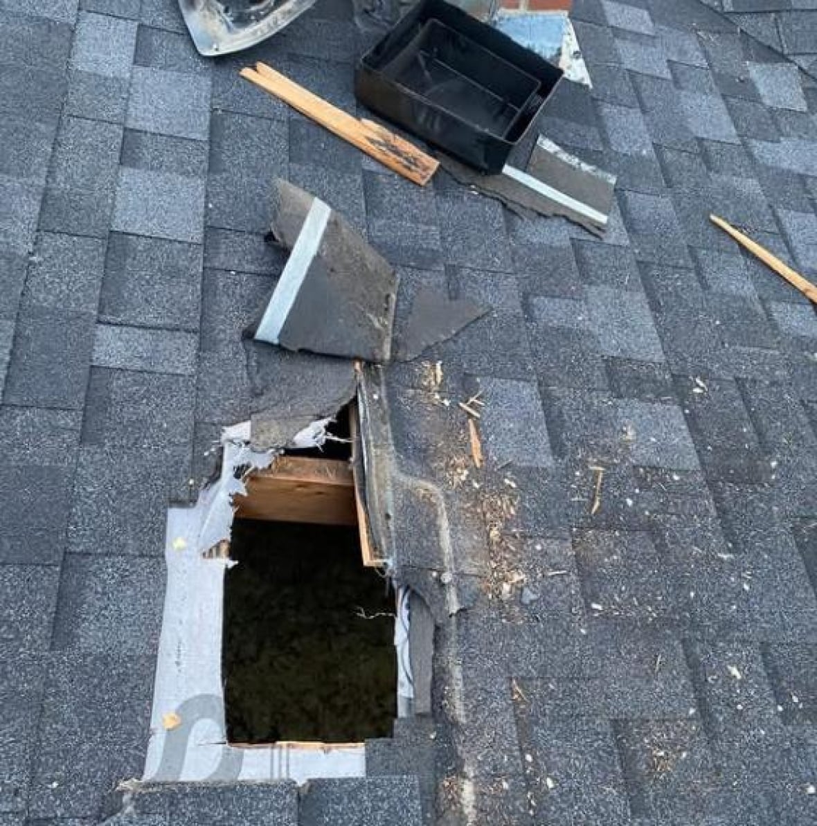 hole in roof