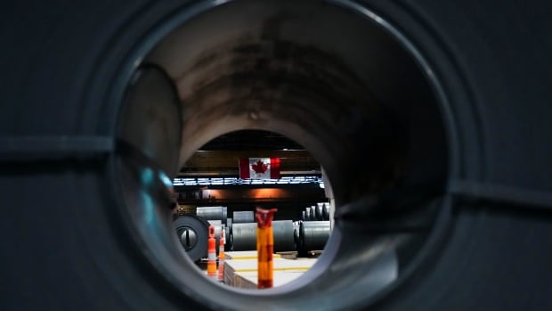 Steel coils cool at Algoma Steel Inc., in Sault Ste. Marie, Ont., Friday, April 25, 2025. Steel coils cool at Algoma Steel Inc., in Sault Ste. Marie, Ont., Friday, April 25, 2025.