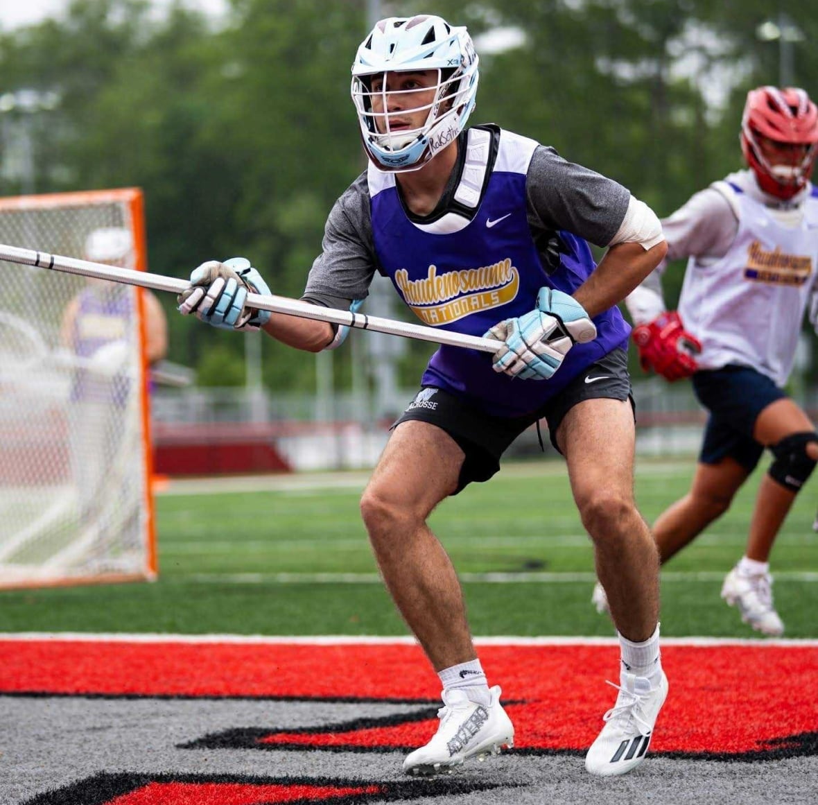 Laxer on the field.