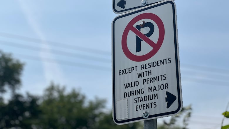 No parking sign