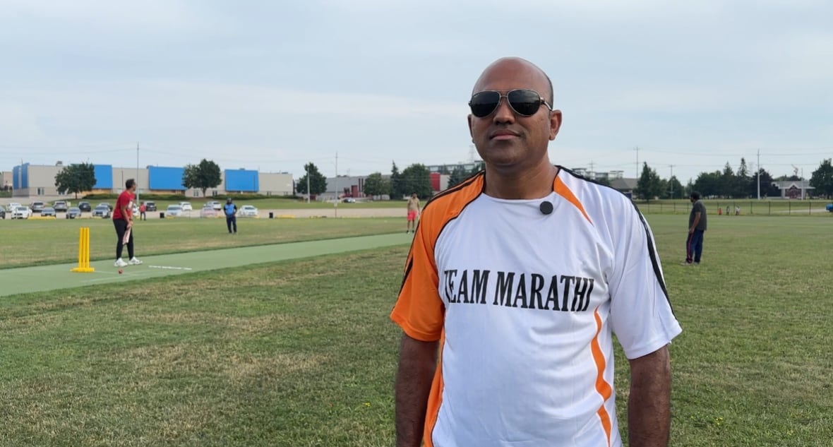 Krishna Bhure is the captain of the Golden Triangle Marathi Mandal’s men’s cricket team in Waterloo region. He says he's seeing more women and children playing the sport.