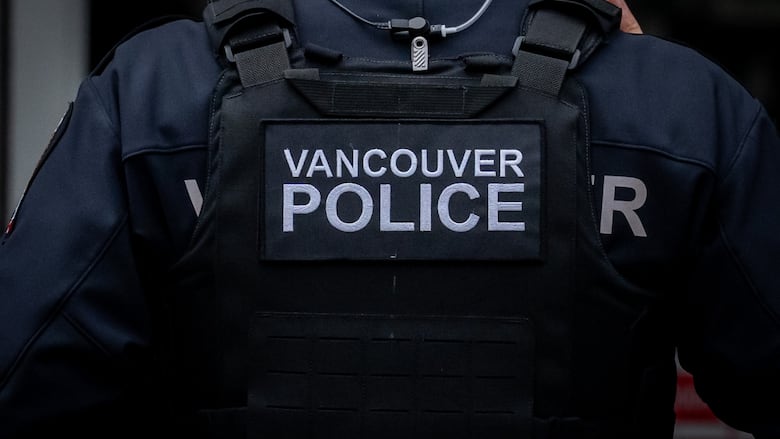 A Vancouver Police officer is pictured
