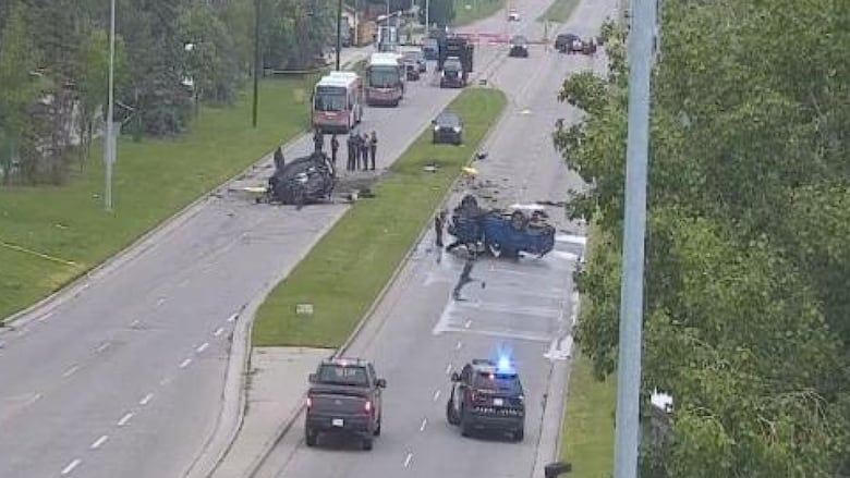 Traffic camera footage.