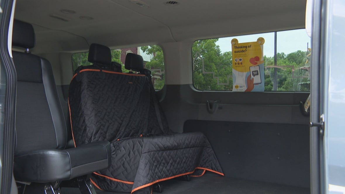 Inside of van