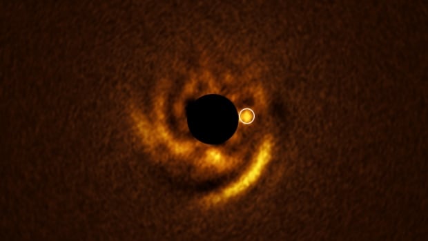Astronomers capture an image of a potential planet forming around star