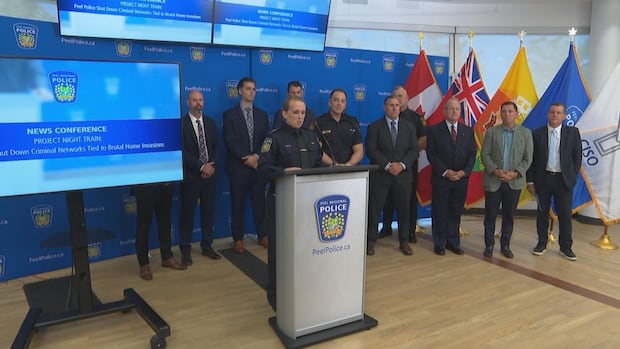 Peel police arrest 12 people, lay 136 charges in home invasion and robbery spree | CBC News