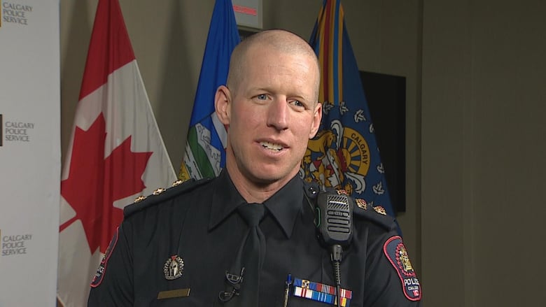 Insp. Travis Juska with the Calgary Police Service discusses the recent reduction in the city's crime severity index.