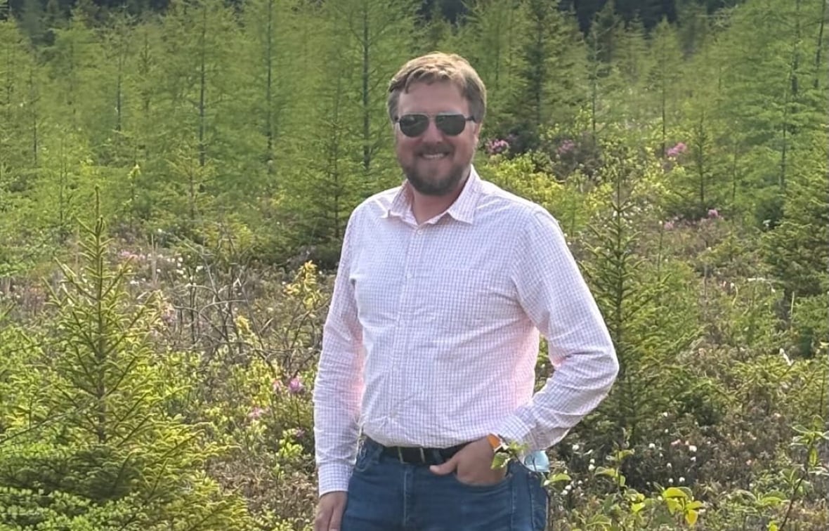 A man standing in a field