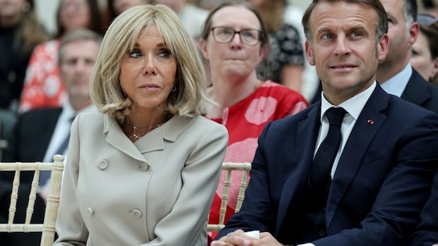 French President and wife put it in the US podcaster of Brigitte Macron’s claim was born to man