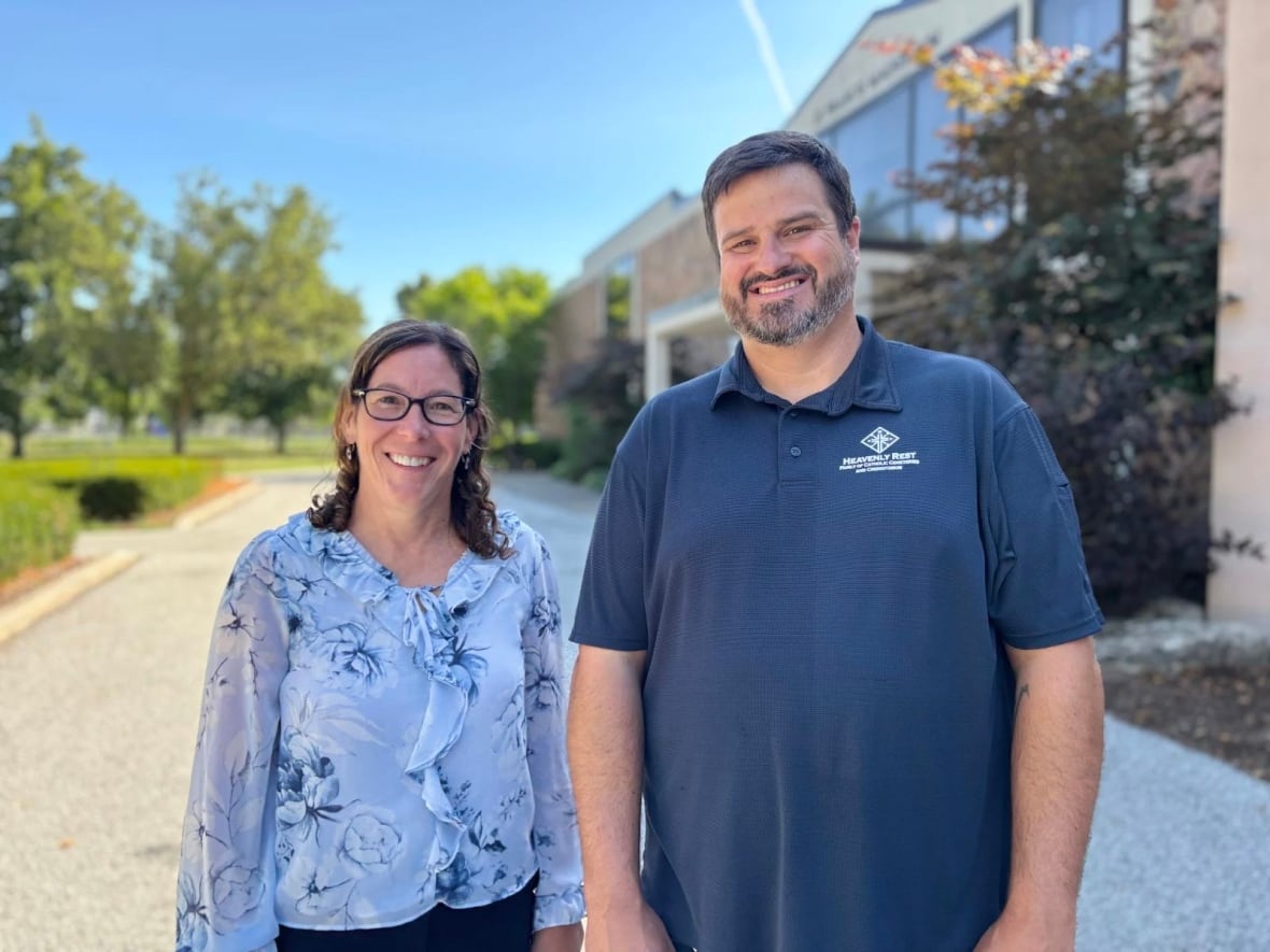 Steve Dugal works at Heavenly Rest cemetery in LaSalle. Linda Rochon Perrone is the general manager for all Catholic cemeteries in Windsor-Essex.