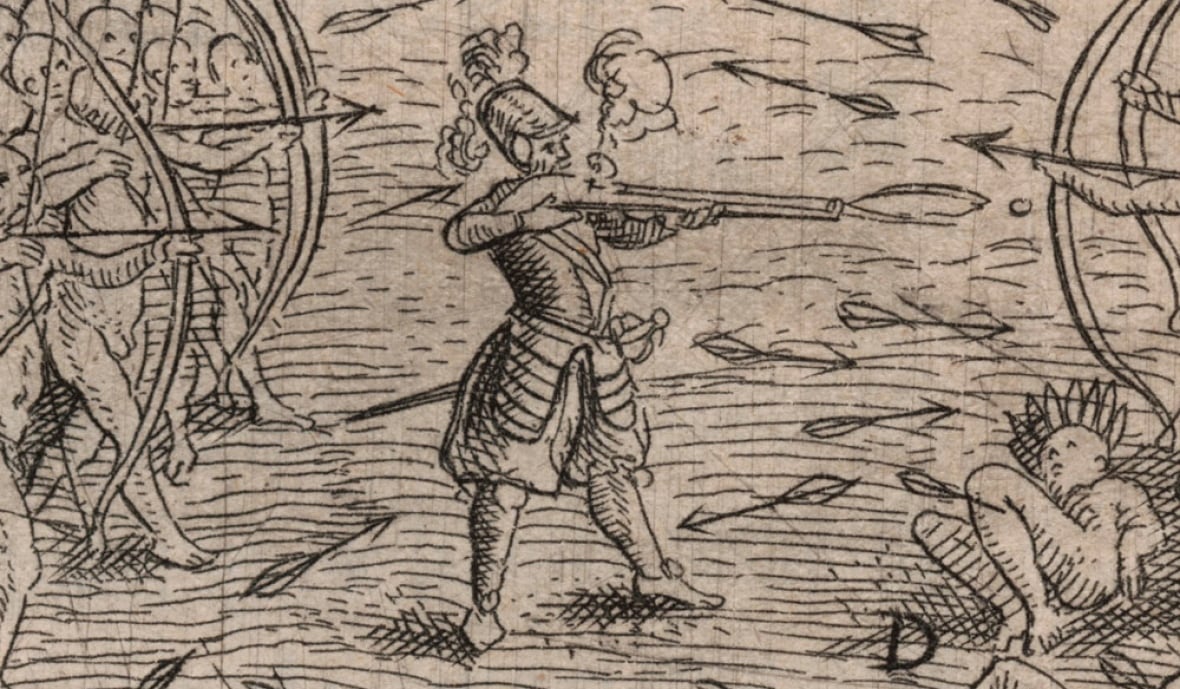 A drawing of a man