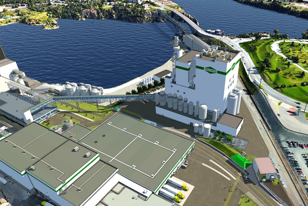 sketch of pulp mill when boiler project is complete