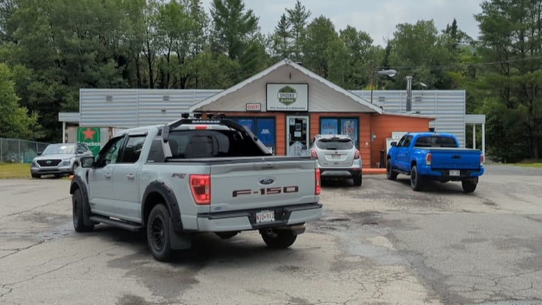 Vehicles outside of liquor store