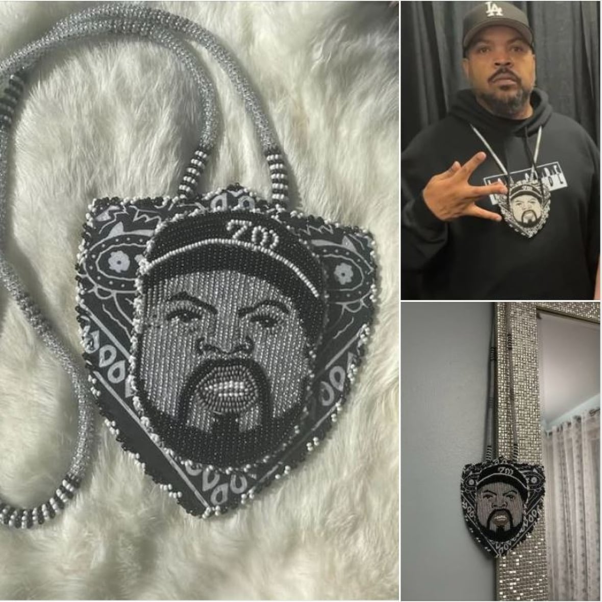 Ice cubes accounts medallion, and he uses it