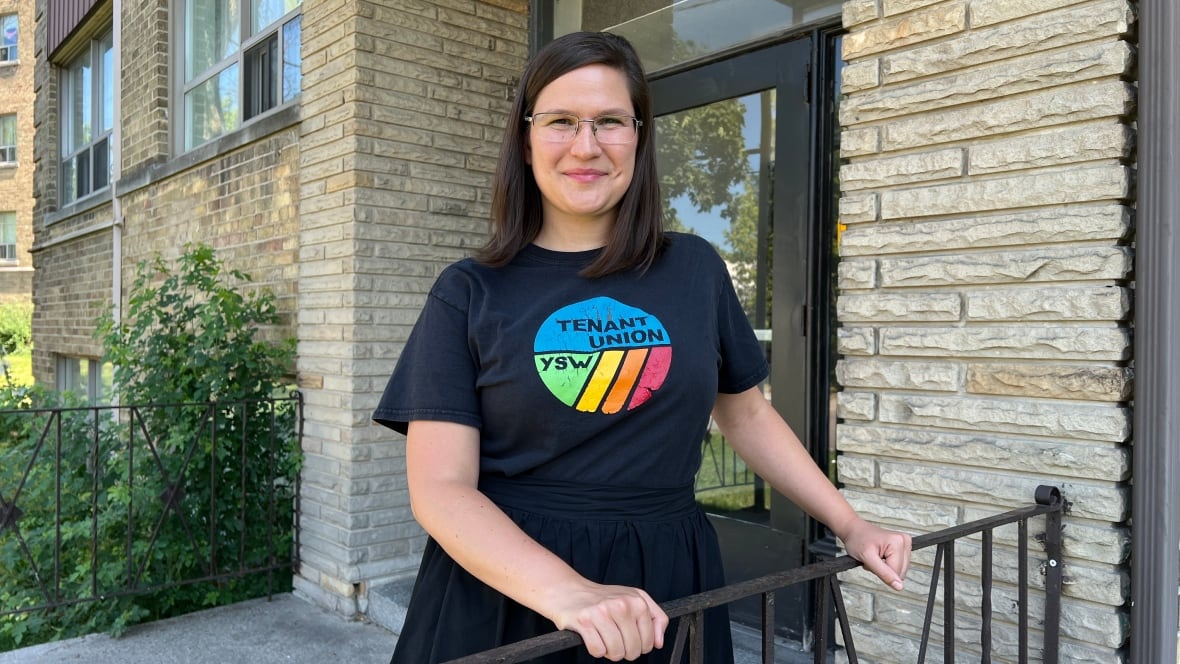 Chiara Padovani pictured outside one of the buildings on Clearview Heights.