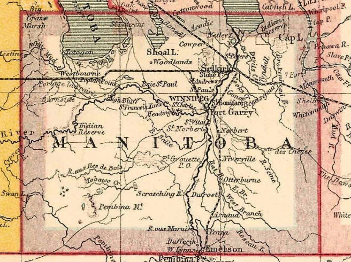 Old map with lines showing railroads