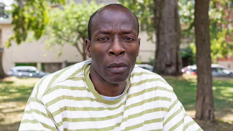 Man seated in park